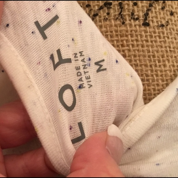 LOFT Boatneck Tank Top - Whisper White Medium NWT - Picture 8 of 8